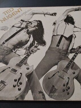 Ted Nugent – Free-For-All VG Original Epic PE-34121 LP Record 1976 HARD ROCK